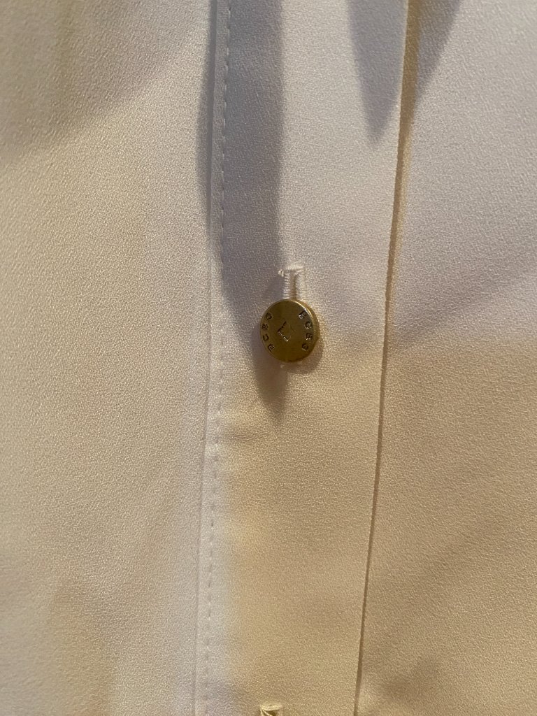 Nwt - Bcbg Cream-Colored Elegant Blouse With Bow — image 6 of 8
